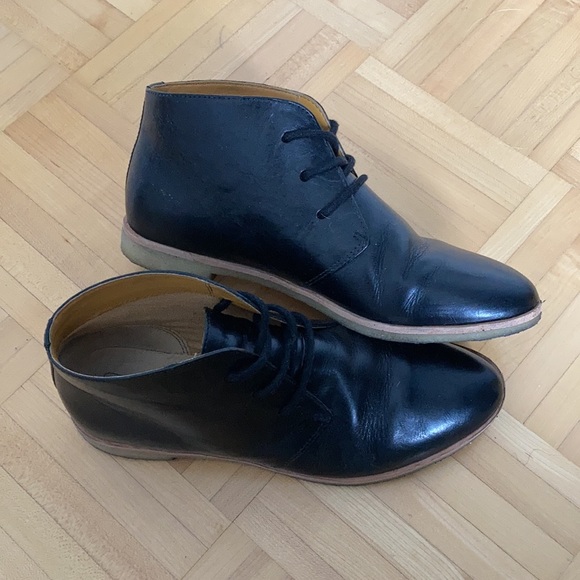 Clarks Originals classic black leather Desert ankle boots - Women’s 6.5 - Picture 7 of 14